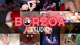 First daring blowjob on a massive professor cock by AI creation.