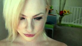 blonde babe dahlia sky cumming hard in big house!