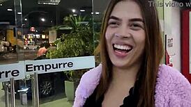 a morena couldn't resist and wanted to fuck on halloween in bgs 2022 inside ted's car with ma santos oficial, mr matusalem, and binho ted.