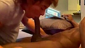 Mexican Amateur Blows Big Black Cock