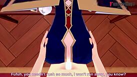 jean gets a pov blowjob in her office from genshin impact character