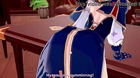 jean gets a pov blowjob in her office from genshin impact character