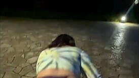 La paisa boldly fucks in public