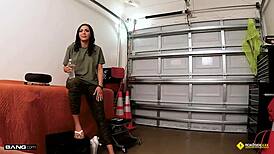 Demi Diveena trades her bubble butt for roadside fun