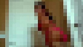 She gets on her KNEES and SUCKS it like a SLUT in this femdom blowjob scene.