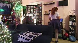 steffi's hot pussy dance in plaid skirt 😏