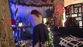 steffi's hot pussy dance in plaid skirt 😏