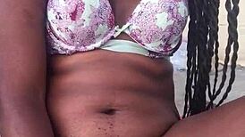 Naejaexx plays with dildo in public outdoor spot