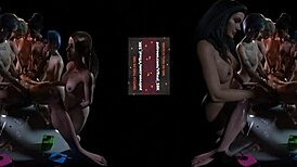 lesbian group massage with oiled orgasms and masturbation