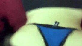 He fucks me hard and fills my ass with cum in stockings