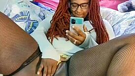 Ebony Spreads Lovely Legs for Toy Play Preview