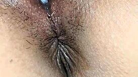 watch the contractions after orgasm with toys and cleaning pussy close up