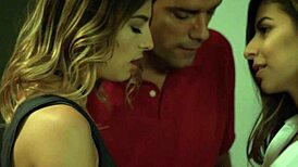 North and kristen scott passionately kiss and fuck a monster cock in a hardcore group scene