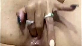 Mature woman explores self-pleasure with a toy in pov