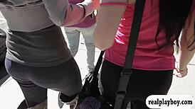 Lovely brunette babe banged hard for cash 💦