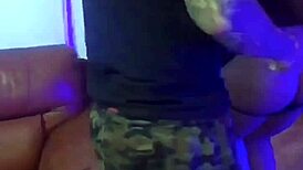 I shift her thong and we have anal sex.