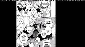 sexy anime girl ballbusts the guy till he faints 😈