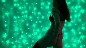 Girls stand and dance naked, touching their sweet breasts while masturbating.