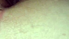 This teen's wet pussy gets pounded doggy style in a close-up homemade scene.