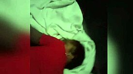 Bareback fucking my shy ebony whore ex in the truck!