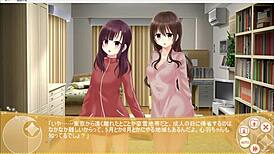 Magical exhibitionist college girl christhea flashes in hentai game