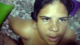 She gives me a blowjob and I cum on her face