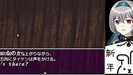 Hero falls intensely in bunny-girl forest trial adventure