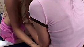 Teens in Wild Lesbian Fourway Featuring Hot Blondes Milton Twins and Simpson Twins