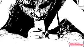 After getting hired as secretary, the boss wants me as his personal slut for handjob and blowjob