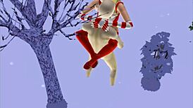 雪地骚货Simstoonsporn第4集