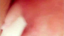 Wife Uses Glass Dildo Under Christmas Tree