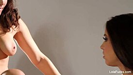 In this scene, furry hat cuties engage in oral fun with Lola Foxx