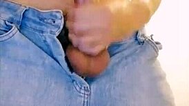 big cock gay guy masturbates on webcam with intriguing tease