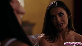 Sofie Marie invites Silvia Saige for intimate lesbian destressing with fingering.