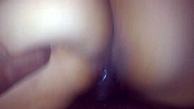 Getting interracial sex with a curvy babe and enough cock to break her in half