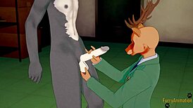 louis jerks legosi off then fucks him creampie style