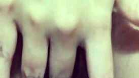 my wife feels lonely touching her wet vagina when i'm away