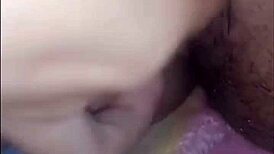 my wife feels lonely touching her wet vagina when i'm away