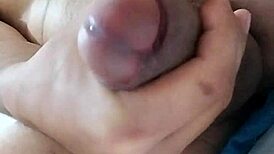 Intense homemade cock massage leads to explosive cum. Amateur strokes hard for big load.