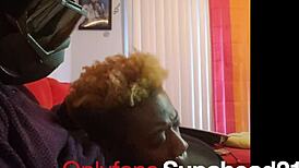 Good Lil Dicksucker In Black Oral Crossdressing Scene