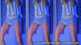 Intriguing Fetish Video in Blue Underwear by Alejandro Mistral