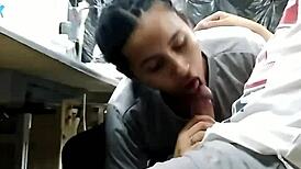 I'm scared to suck my coworker's pussy. Watch the full video and leave a comment.