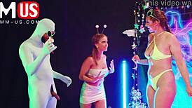 Jerkaoke - Jessie Pony and Bernard Sanchez in orgasmic group fun