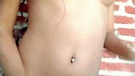 Transsexual Woman Plays Alone In Crossdressing Outfit