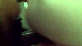 white girl bent over in interracial doggystyle