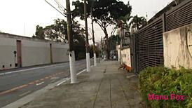 Hot Babe Strips Naked Outdoors And Offers Pussy!