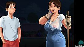 Summertime Saga 53: The neighbour's TITS ARE AMAZING to watch.