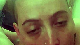 my big tit girlfriend deepthroats me just like i want, pleasing her friend too