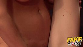 FAKE HOSTEL LESBIAN THREESOME WITH FRENCH MILF AND BLACK GIRL