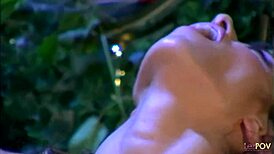 Two horny lesbians start by licking each other's pussies, then fuck with a strap-on.